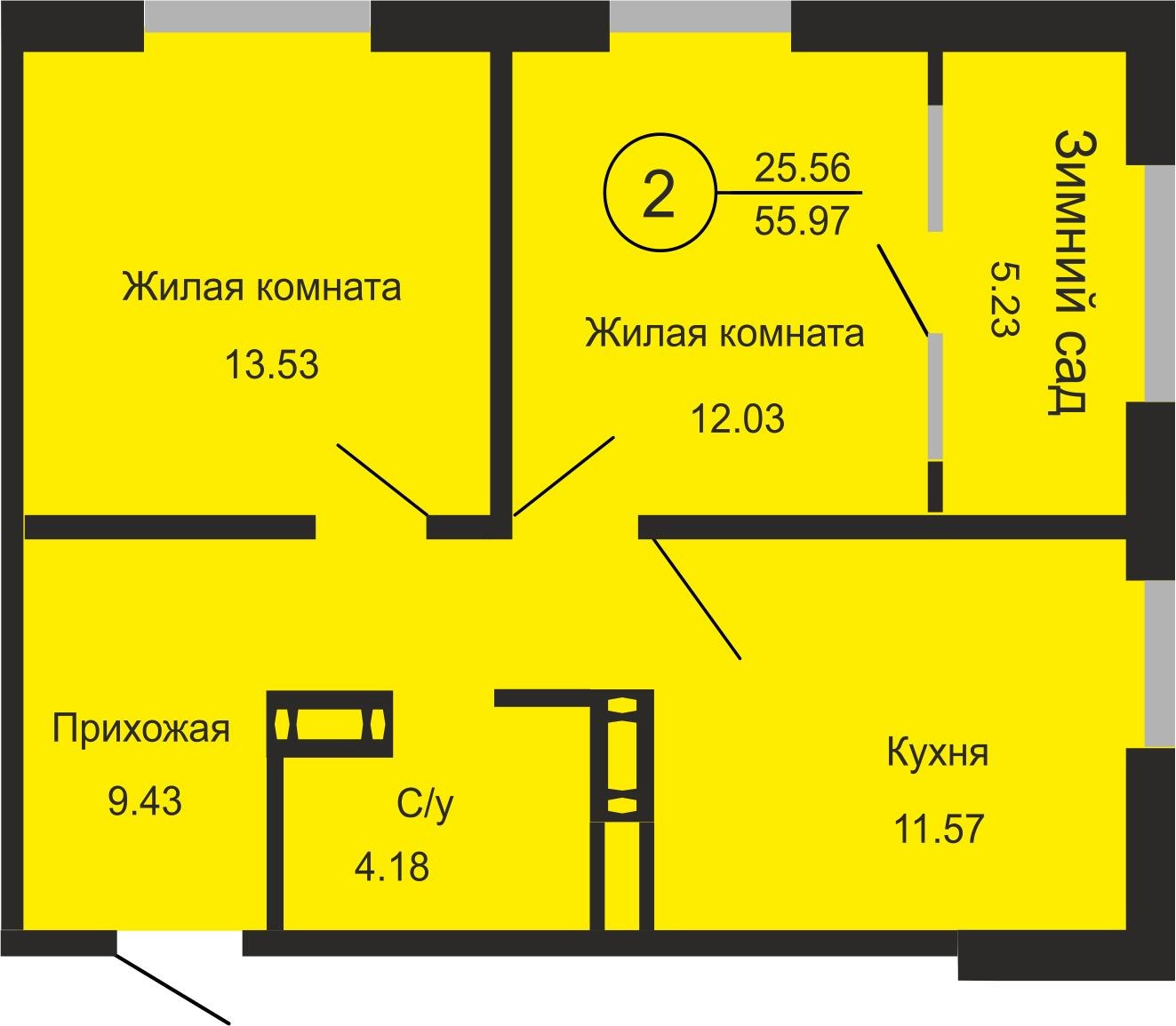 Продажа двухкомнатной квартиры 56 м², 7/17 этаж на улице Ткачева, 18 в  Оренбурге - МИР КВАРТИР, объявление 282540509