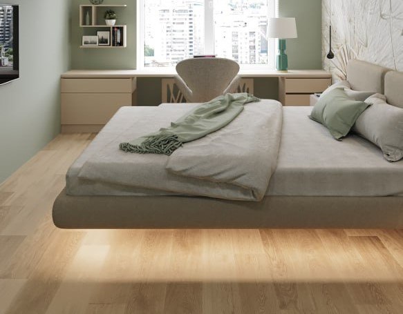 Парящая кровать. Визуализация: Rerooms