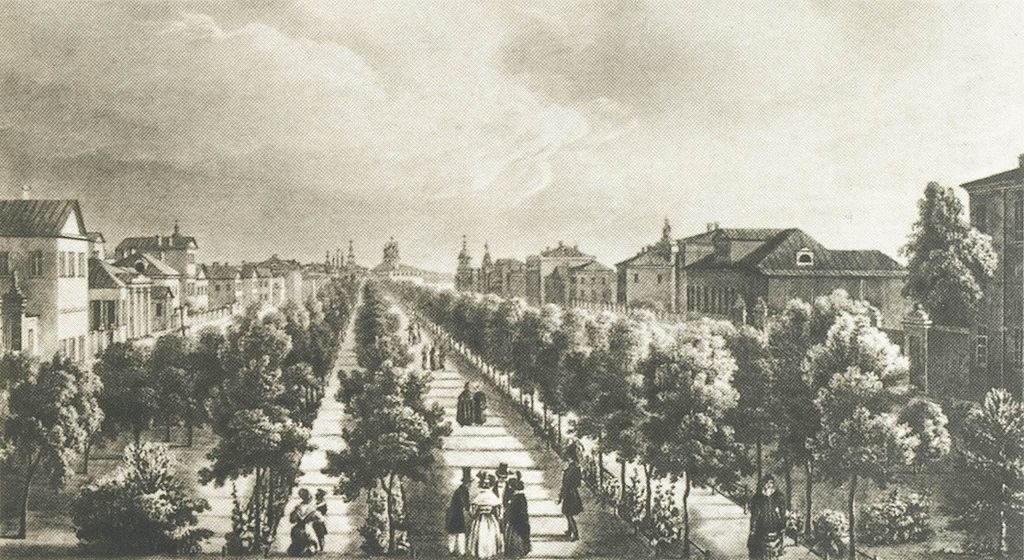Тверской бульвар, 1825 год. Фото: pastvu.com